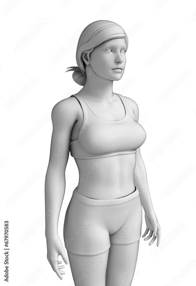 Fototapeta premium Female body artwork