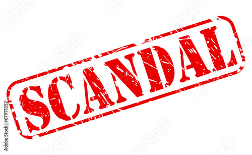 SCANDAL red stamp text