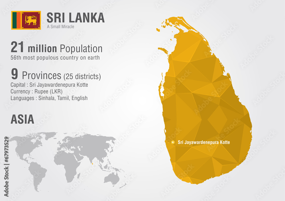 Sri Lanka World Map With A Pixel Diamond Texture Stock Vector Adobe 1000 F 67973529 IzZXhAf0k2BMNwTAH6SSEMRmEgJVM8sv 