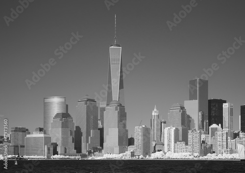 Infrared image of the Lower Manhattan from the Liberty Park