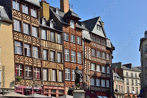 Obraz na płótnie Altstadt von Rennes | Bretagne w salonie