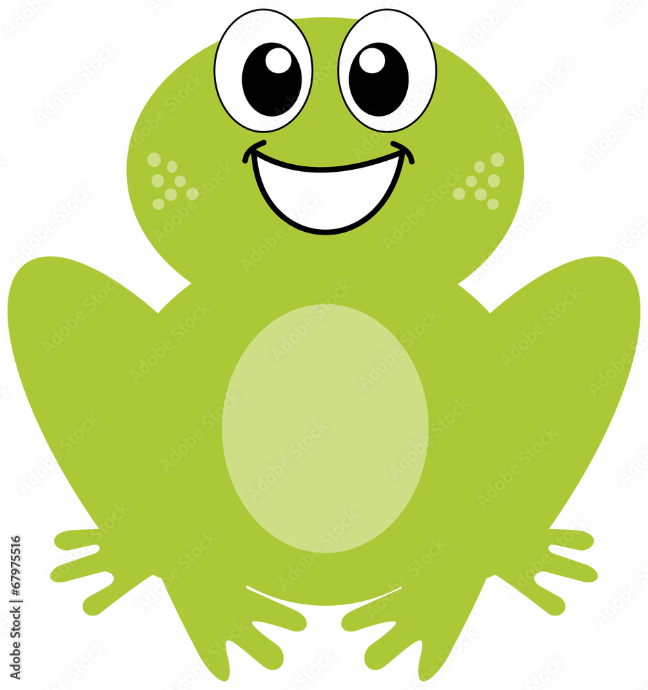 Fototapeta premium a smiling green frog