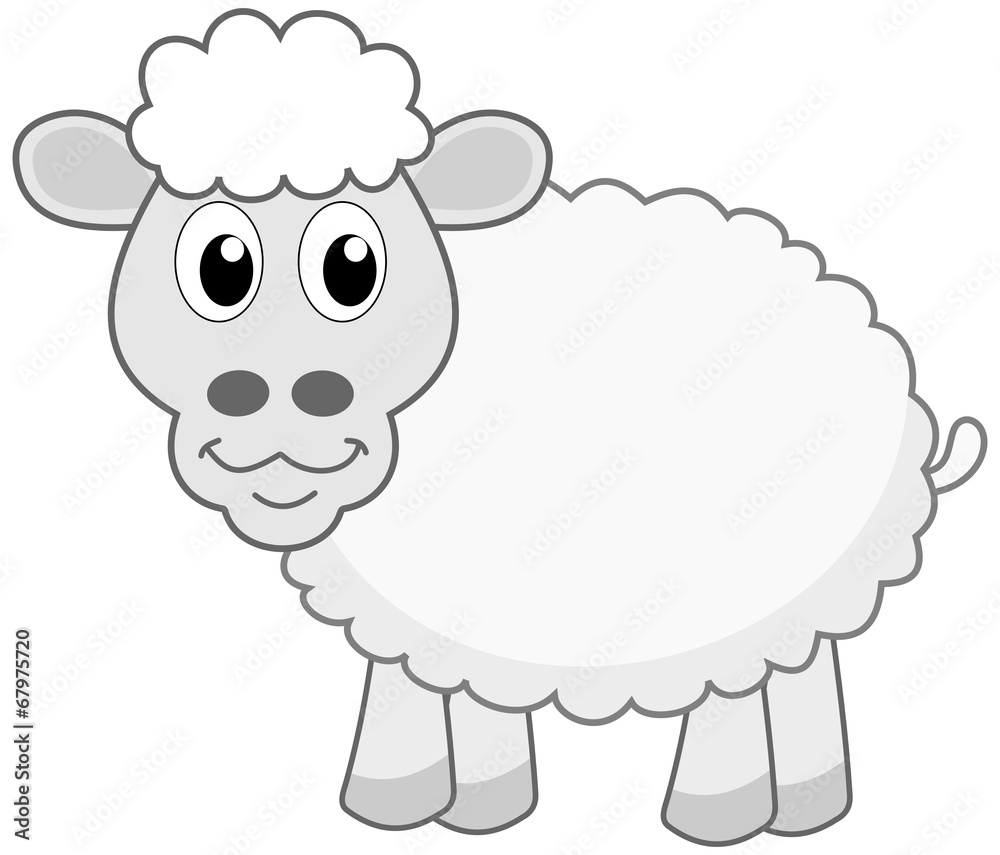 a sheep's profile a sheep's profile