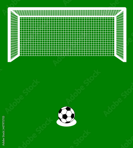 a penalty kick with ball