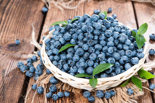 Fototapeta Naklejka Na Ścianę i Meble -  Fresh harvested Blueberries