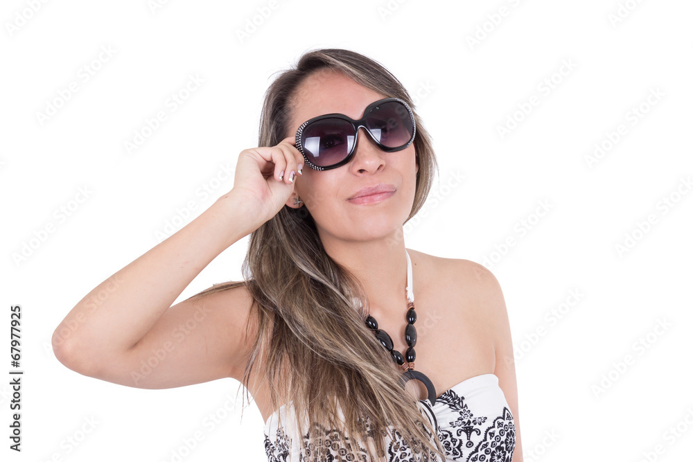 young latin girl in summer look young latin girl in summer look