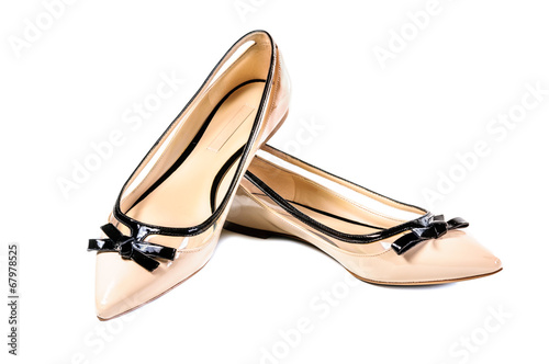 Shoes, Pair of beige female shoes