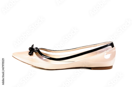 Shoes, Pair of beige female shoes © maonakub