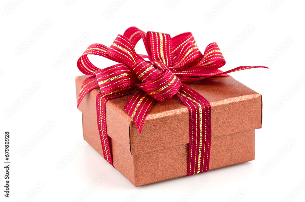 Obraz premium Gift box isolated white background