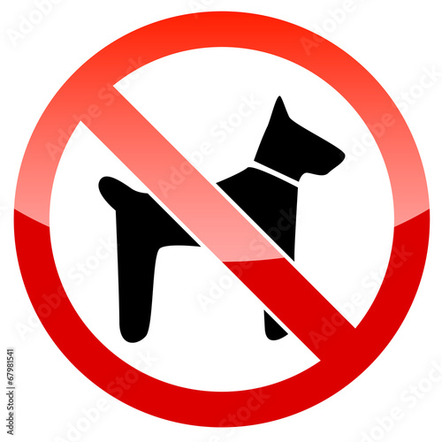 No dogs sign vector