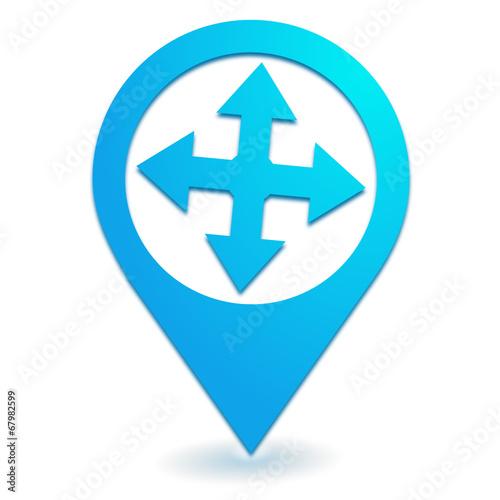 Free Download directions sur symbole localisation bleu - GFXLoad