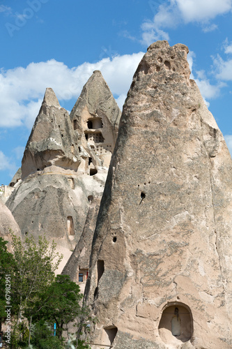 view of Uchisar castle in Cappadocia