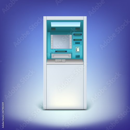 atm isolated on background