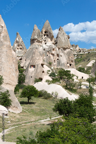 view of Uchisar castle in Cappadocia