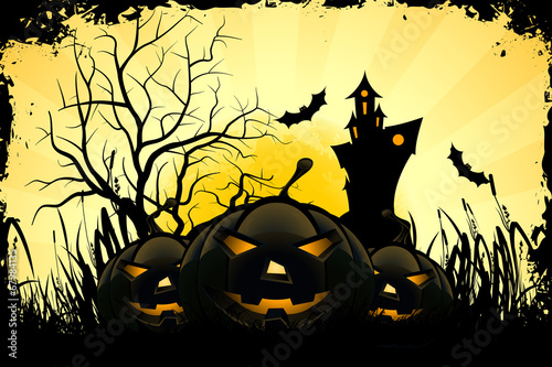 Grunge Halloween Party Background