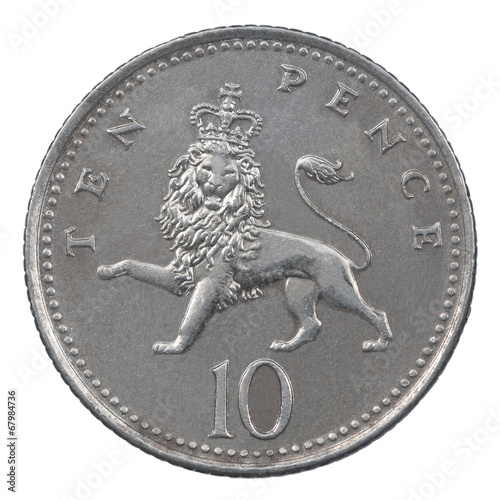 Ten Pence coin photo
