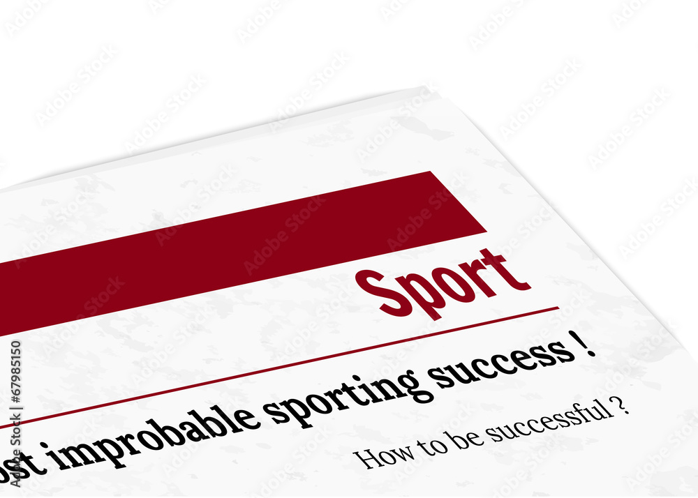 Fototapeta premium newspaper - sport