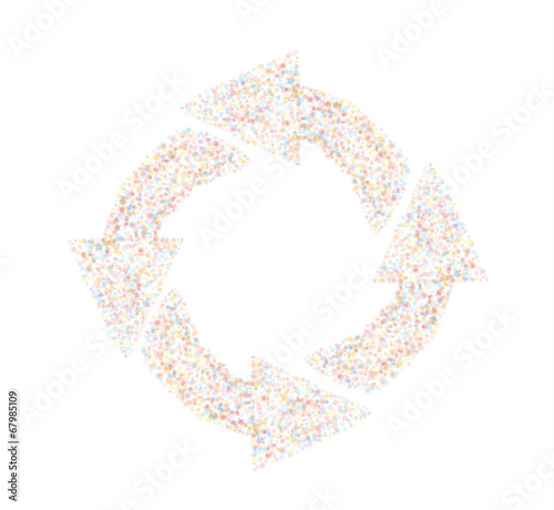 dotted circle arrows