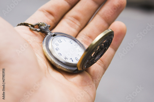 фотографія Photo Illustration of pocket watch. time concept