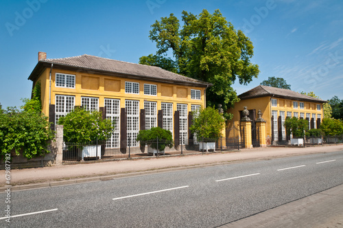 Schloss Mosigkau Dessau Eingangsbereich © Stockfotos-MG