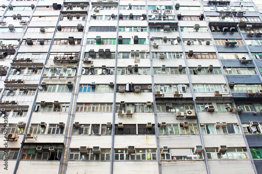 Old apartments in Hong Kong