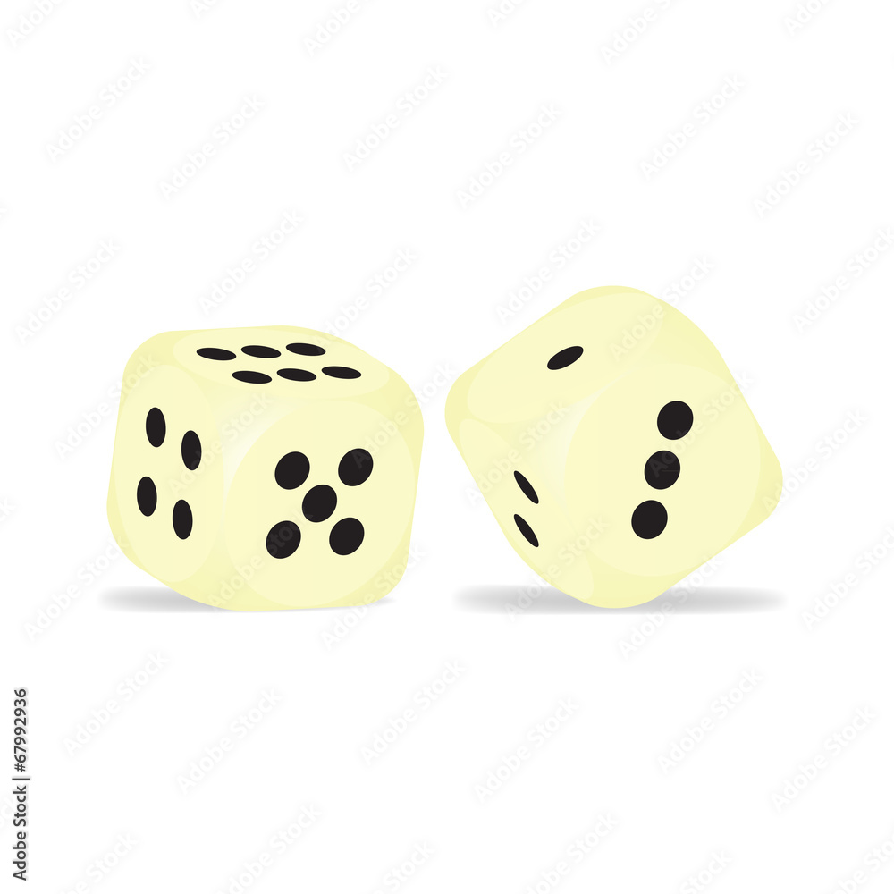 White dice White dice