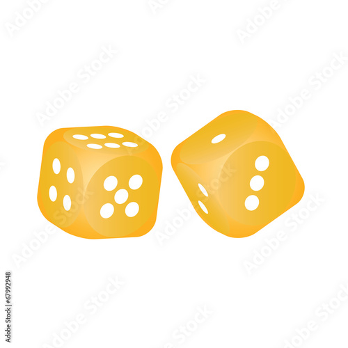 Orange dice