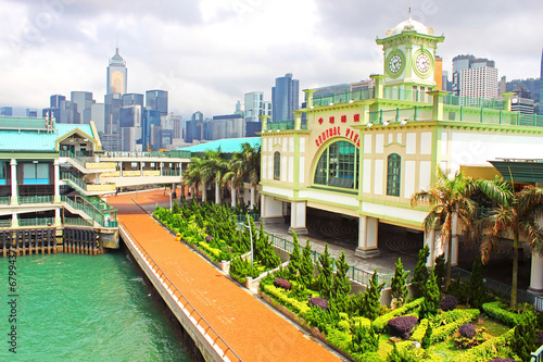 Central Ferry Pier on Hong Kong Island.