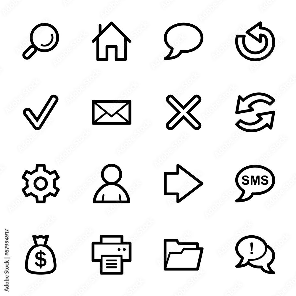 Web & internet icons set Web & internet icons set