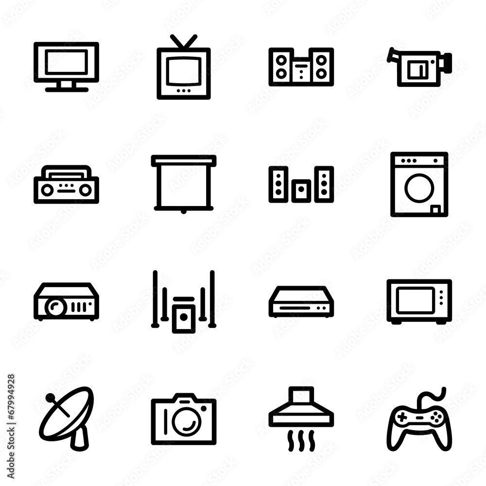 Home Appliance web icons set Home Appliance web icons set