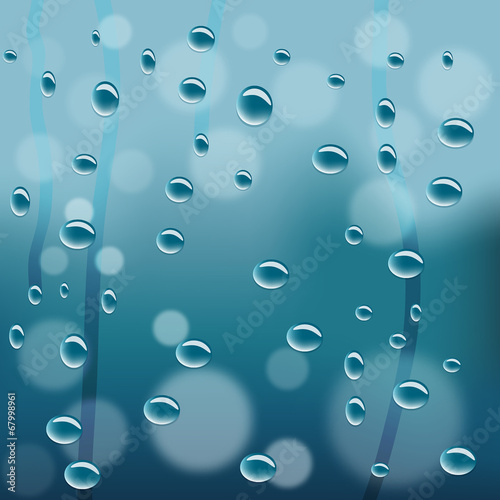 Raindrops On window as background.