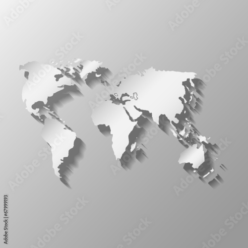 flat global map
