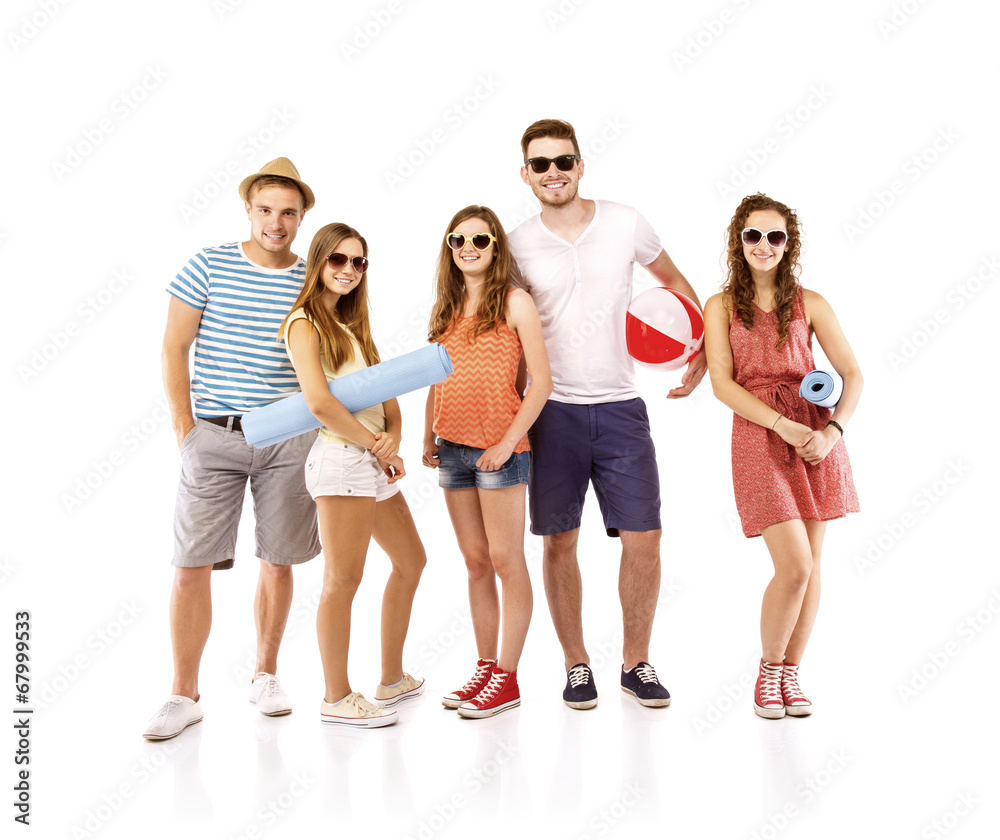 Fototapeta premium Group of happy students