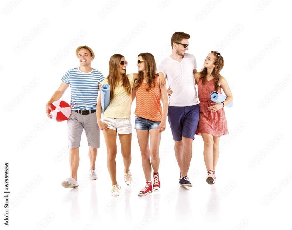 Fototapeta premium Group of happy students