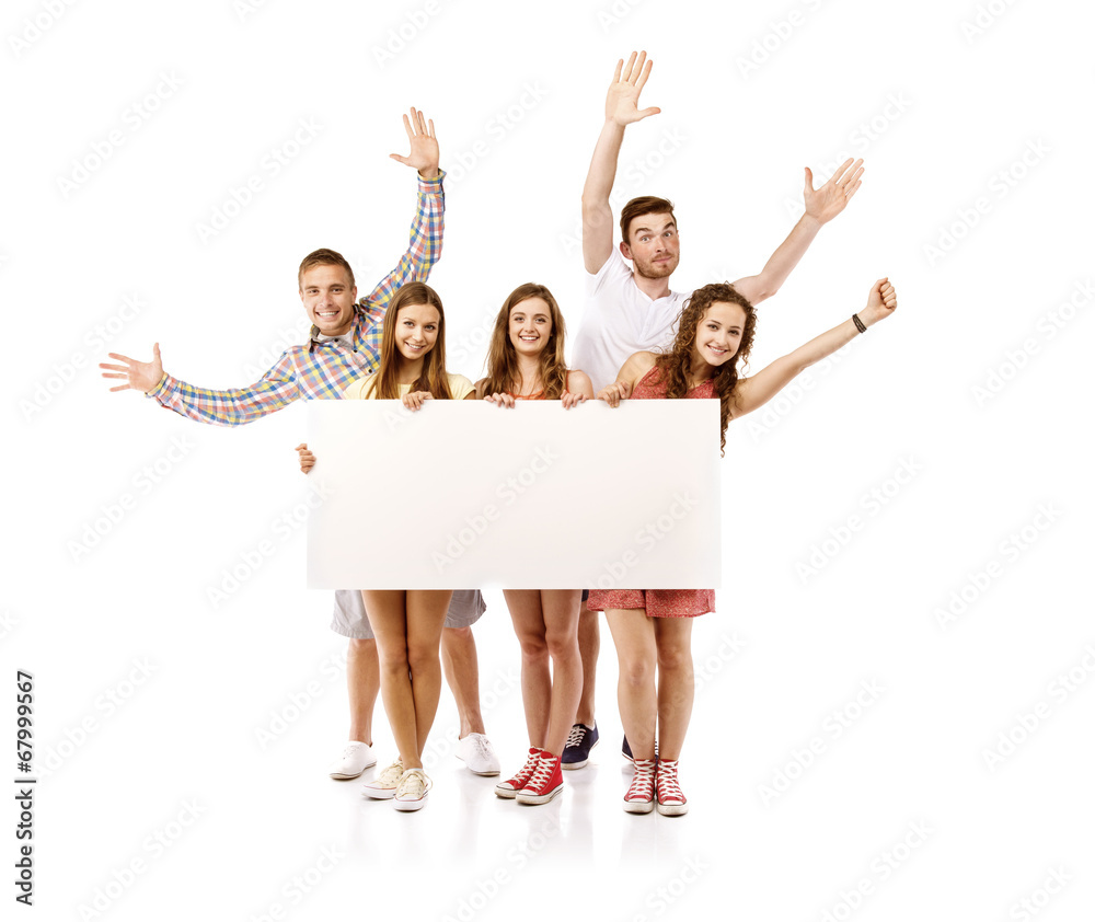 Group of happy students Group of happy students