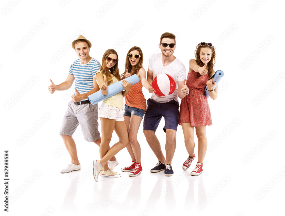 Fototapeta premium Group of happy students