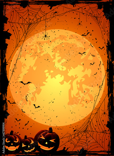 Orange Halloween background