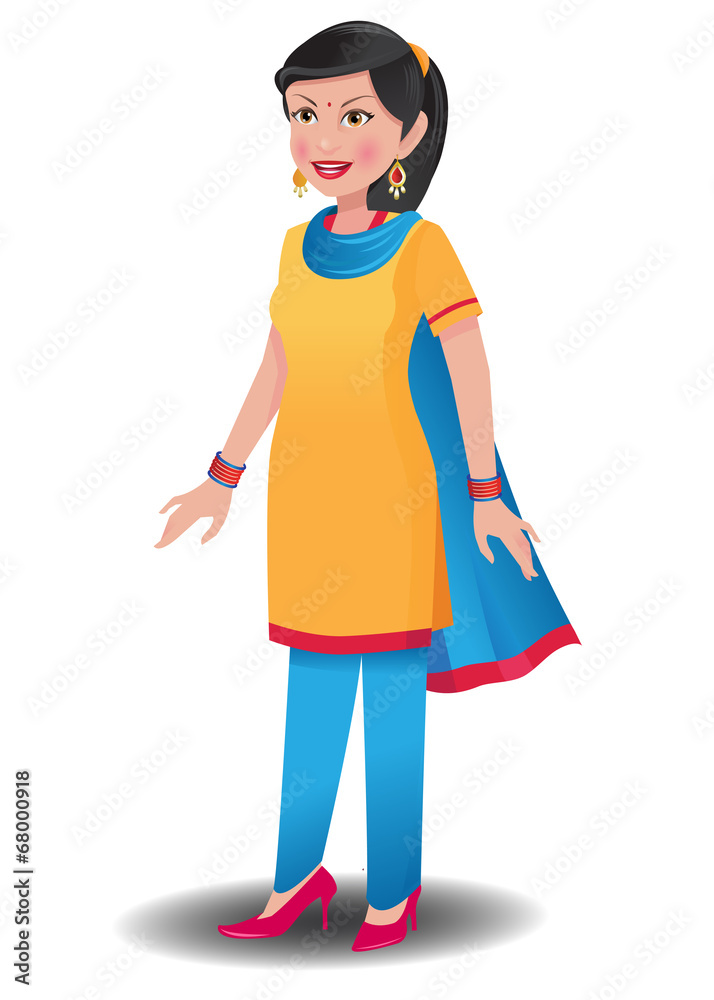 Indian woman in salwar kameez