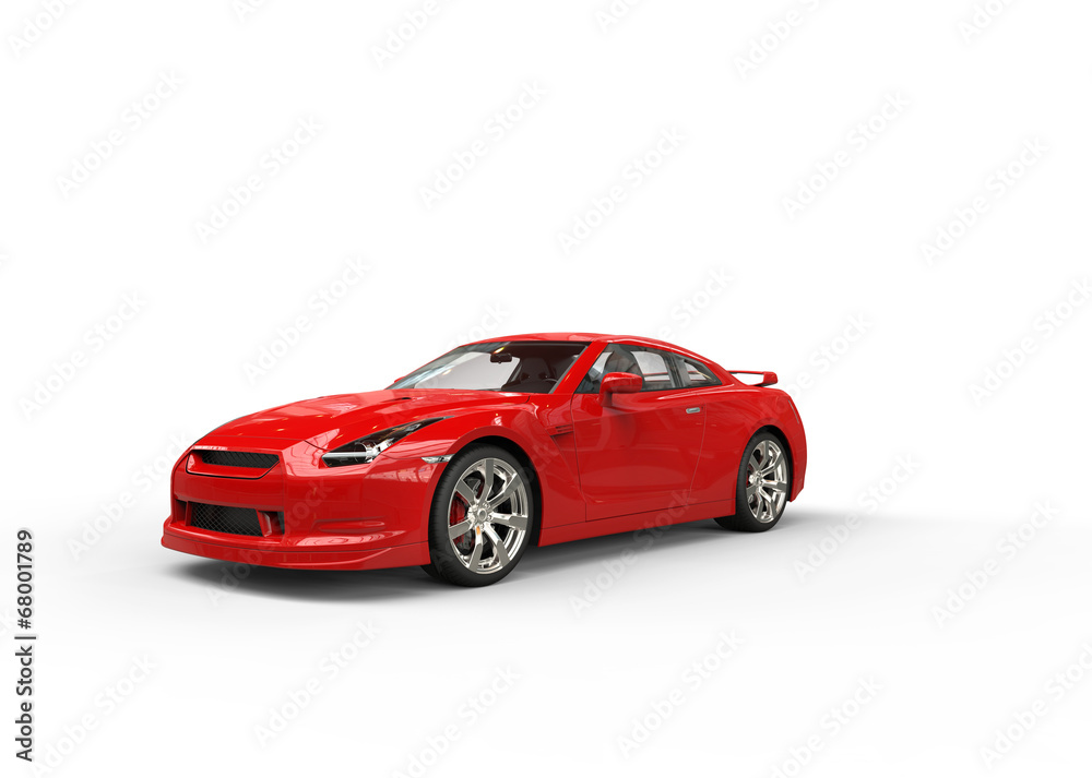 Powerfull red car