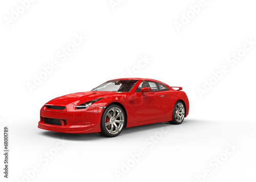 Powerfull red car © technicolors