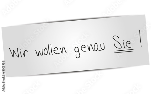 wir wollen genau sie 2707