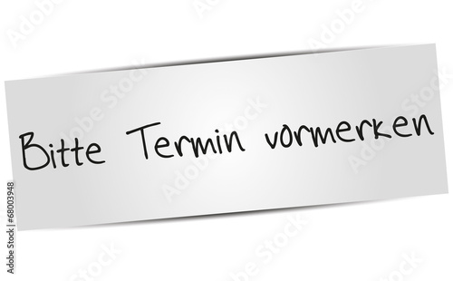 bitte termin vormerken 2707