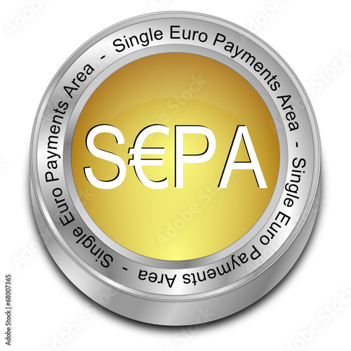 SEPA - Single Euro Payments Area - Button