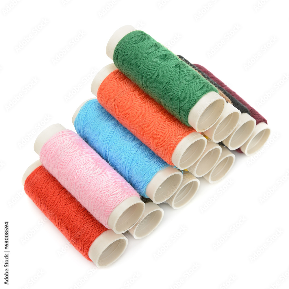 spool of thread isolated on white background spool of thread isolated on white background
