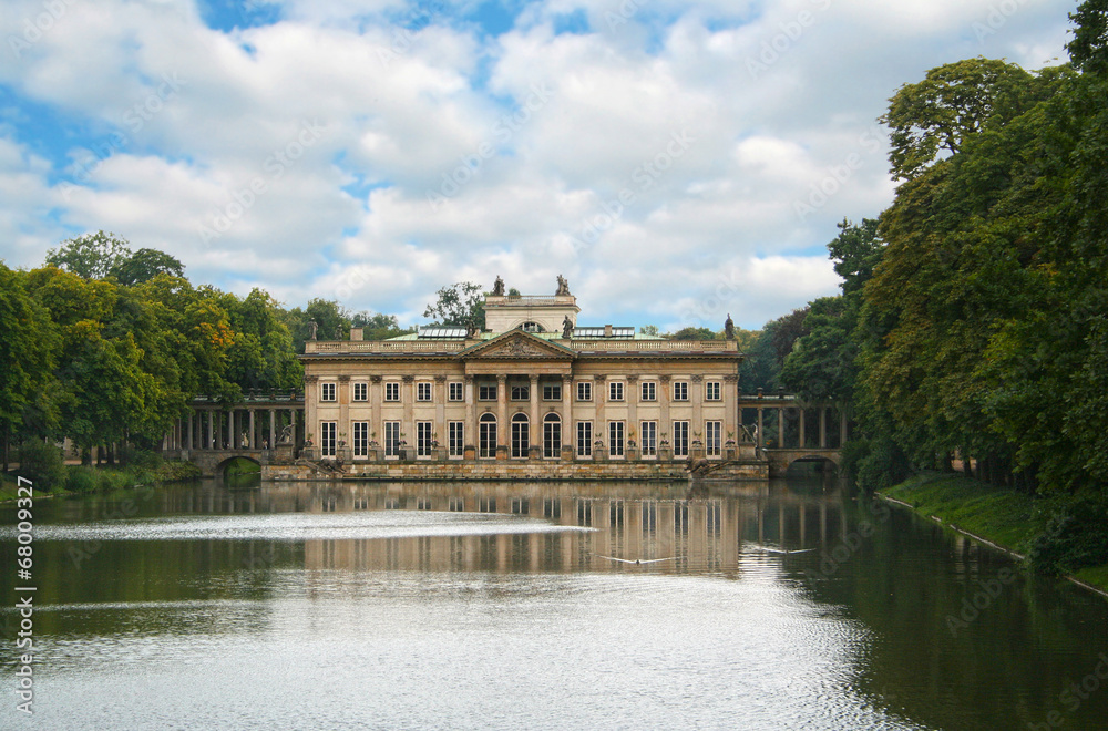 The Lazienki Palace on the Water, Warsaw, Poland The Lazienki Palace on the Water, Warsaw, Poland