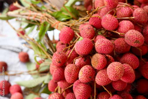A lot of lychee in the markets