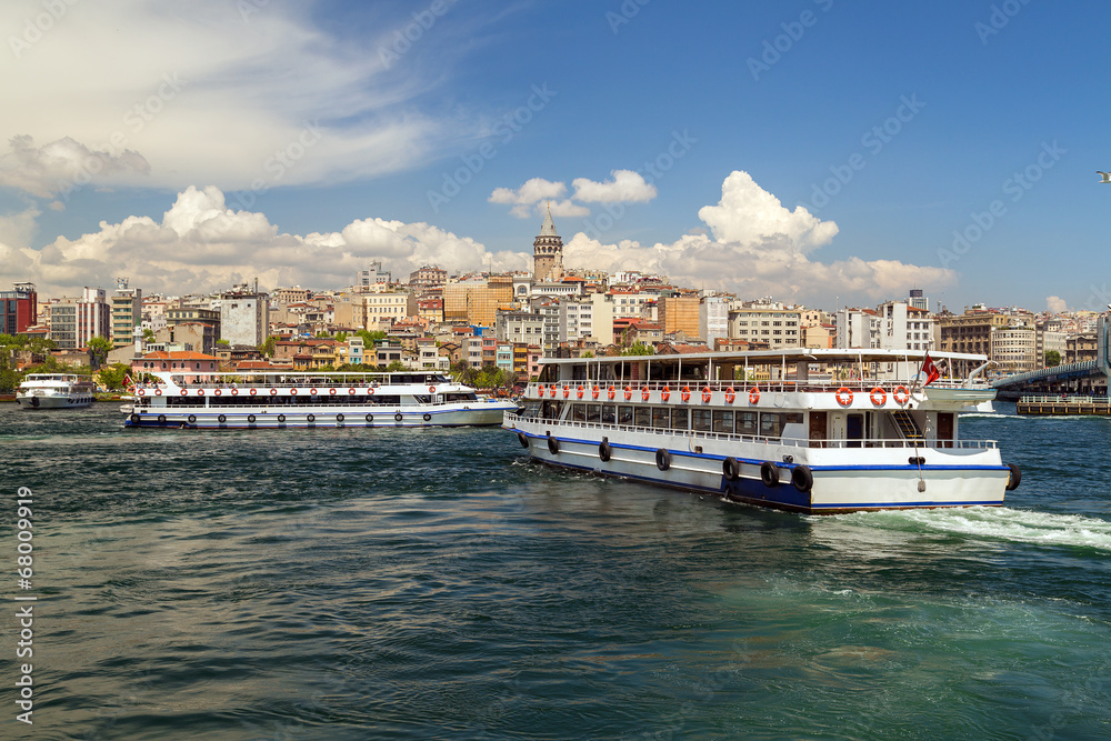 Naklejka premium Turkey travel background