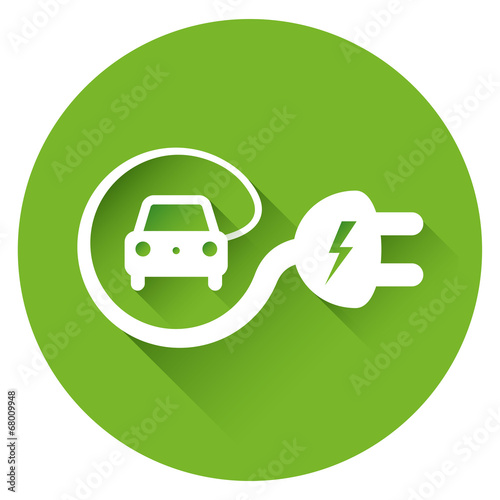 Electric car icon
