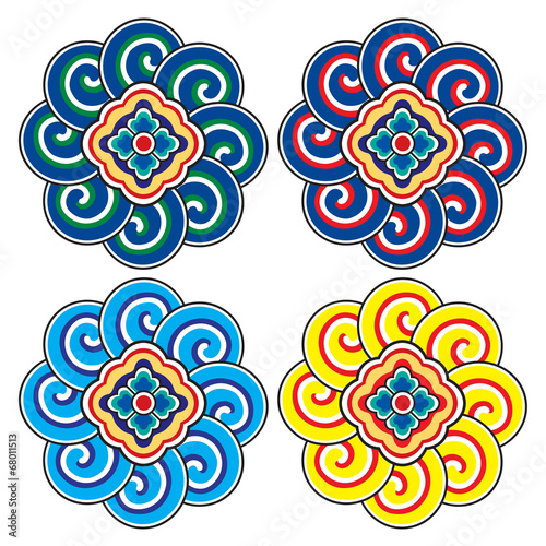 traditional chinese door beam decorative pattern