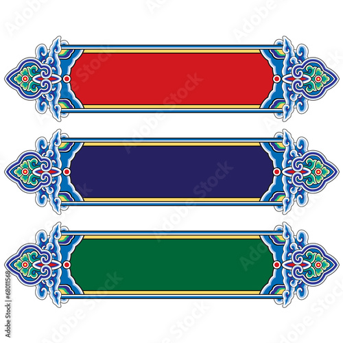 traditional chinese door beam decorative pattern
